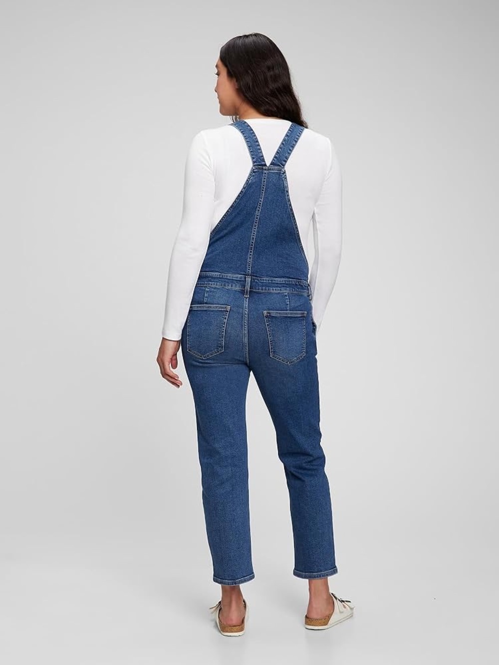 GAP Maternity Classic Blue Denim Overalls - Picture 8 of 8